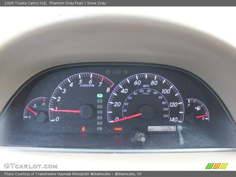 Phantom Gray Pearl / Stone Gray 2006 Toyota Camry XLE