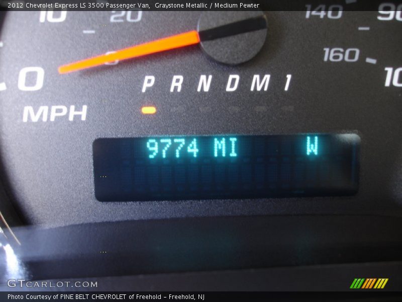 Graystone Metallic / Medium Pewter 2012 Chevrolet Express LS 3500 Passenger Van