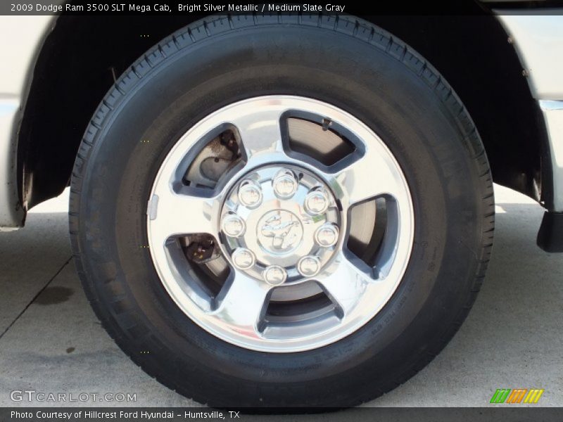 Bright Silver Metallic / Medium Slate Gray 2009 Dodge Ram 3500 SLT Mega Cab
