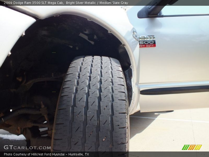 Bright Silver Metallic / Medium Slate Gray 2009 Dodge Ram 3500 SLT Mega Cab