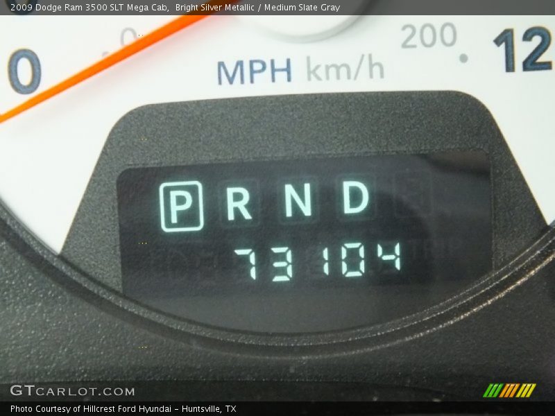 Bright Silver Metallic / Medium Slate Gray 2009 Dodge Ram 3500 SLT Mega Cab