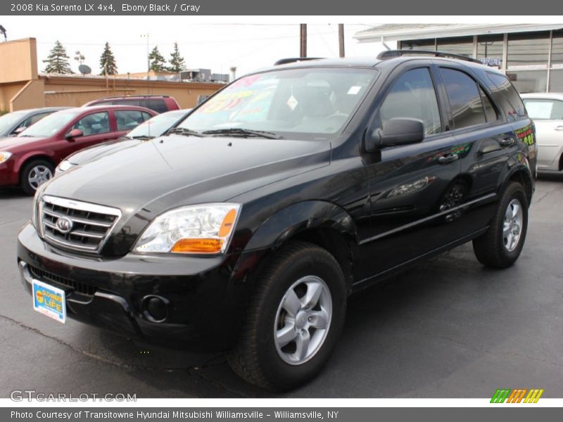 Ebony Black / Gray 2008 Kia Sorento LX 4x4
