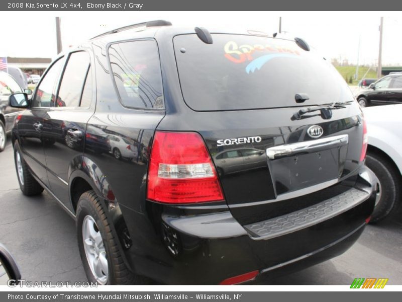 Ebony Black / Gray 2008 Kia Sorento LX 4x4