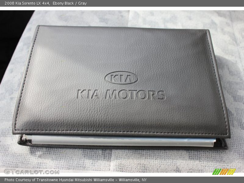 Ebony Black / Gray 2008 Kia Sorento LX 4x4
