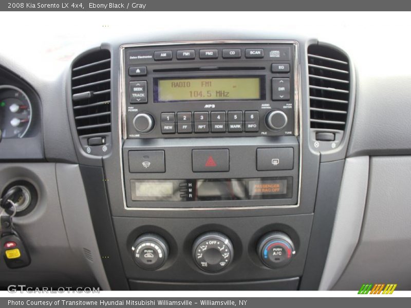 Ebony Black / Gray 2008 Kia Sorento LX 4x4