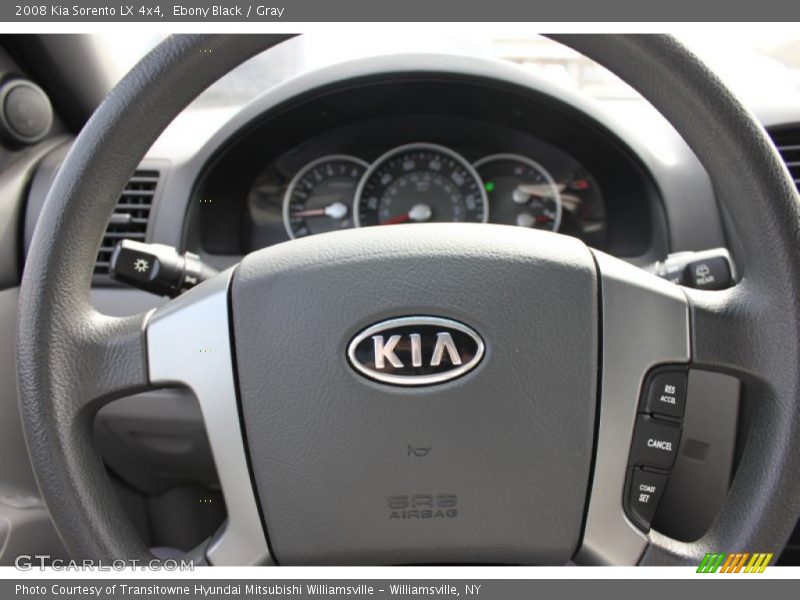 Ebony Black / Gray 2008 Kia Sorento LX 4x4