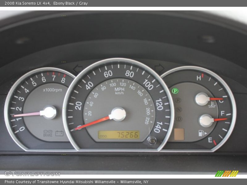 Ebony Black / Gray 2008 Kia Sorento LX 4x4