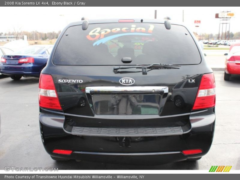 Ebony Black / Gray 2008 Kia Sorento LX 4x4