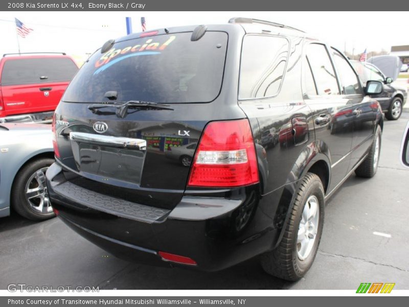 Ebony Black / Gray 2008 Kia Sorento LX 4x4