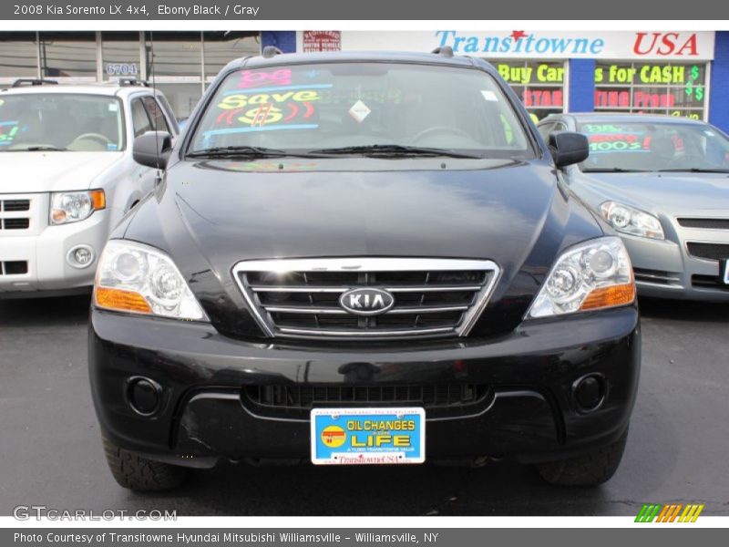 Ebony Black / Gray 2008 Kia Sorento LX 4x4