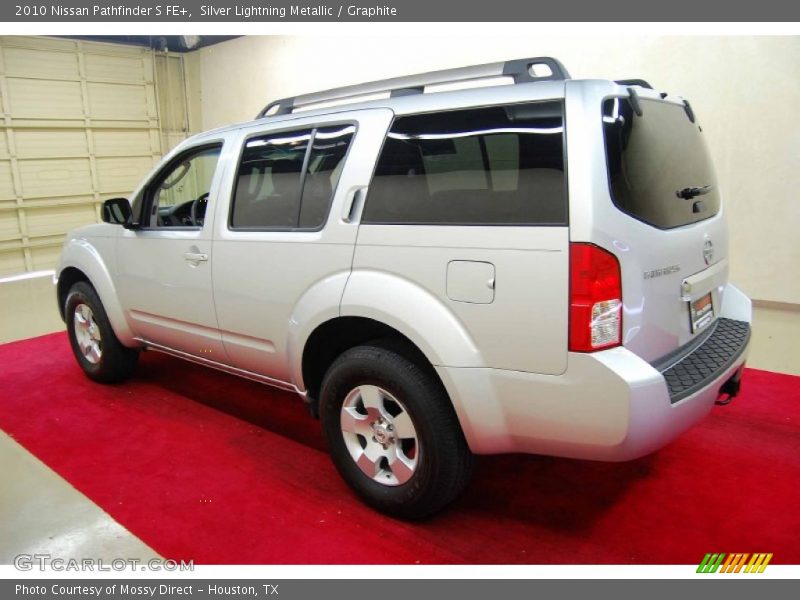 Silver Lightning Metallic / Graphite 2010 Nissan Pathfinder S FE+