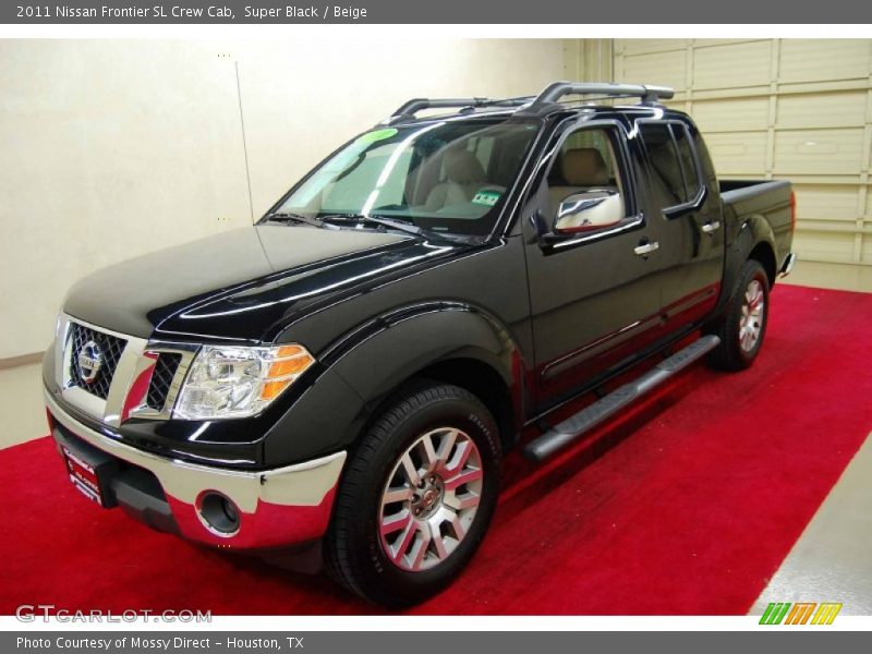 Super Black / Beige 2011 Nissan Frontier SL Crew Cab
