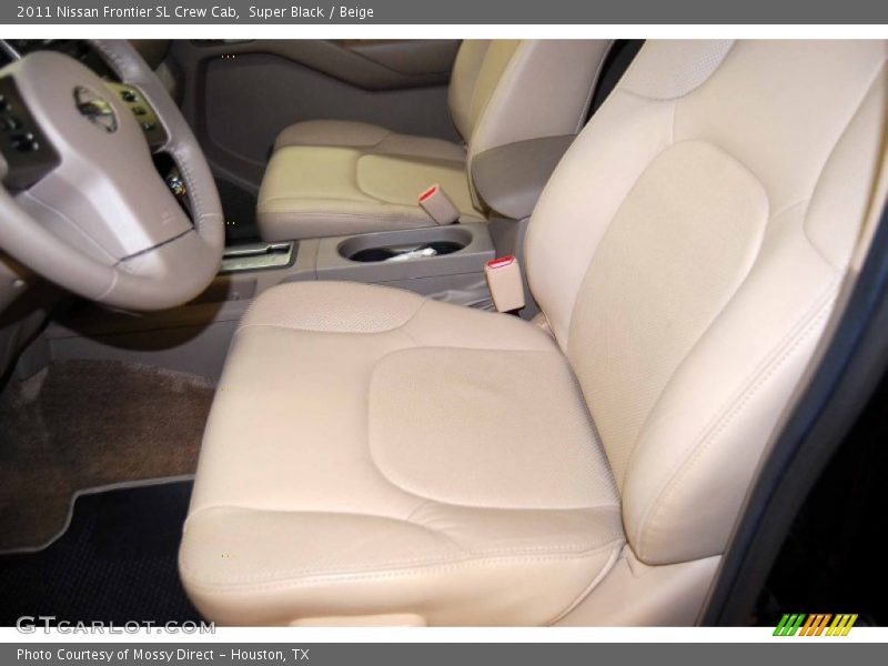 Super Black / Beige 2011 Nissan Frontier SL Crew Cab