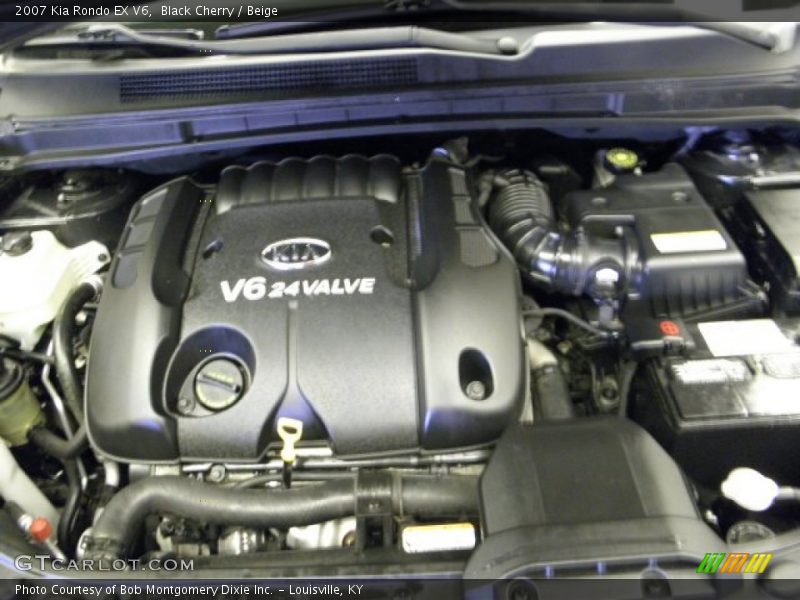 Black Cherry / Beige 2007 Kia Rondo EX V6