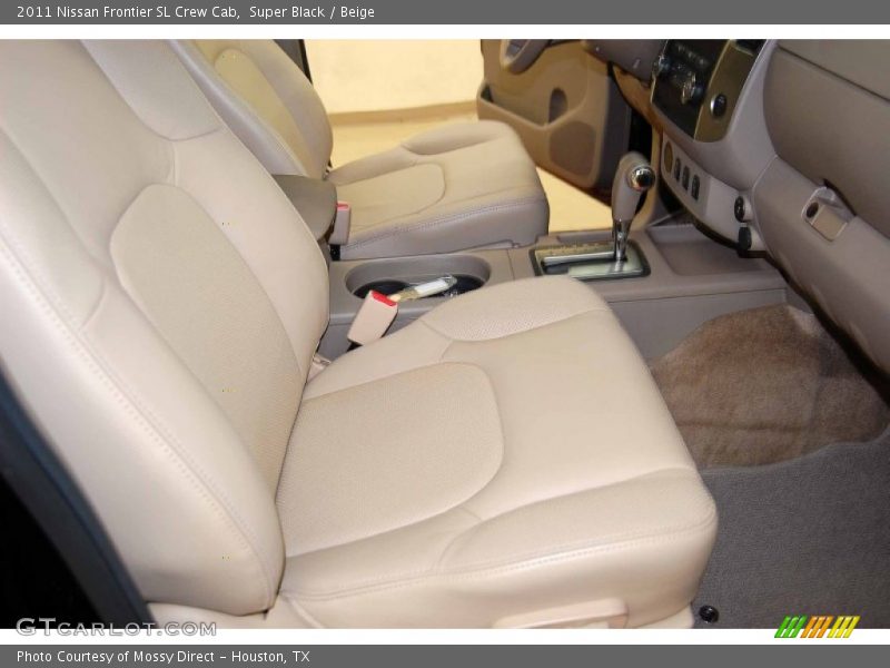 Super Black / Beige 2011 Nissan Frontier SL Crew Cab