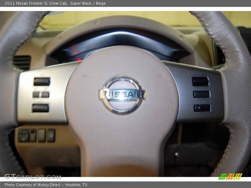 Super Black / Beige 2011 Nissan Frontier SL Crew Cab