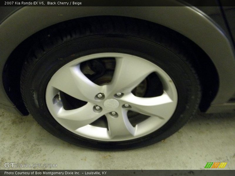 Black Cherry / Beige 2007 Kia Rondo EX V6