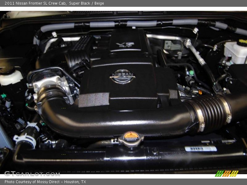 Super Black / Beige 2011 Nissan Frontier SL Crew Cab