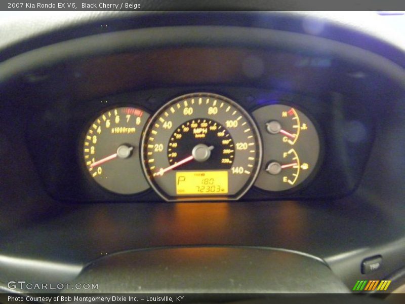 Black Cherry / Beige 2007 Kia Rondo EX V6