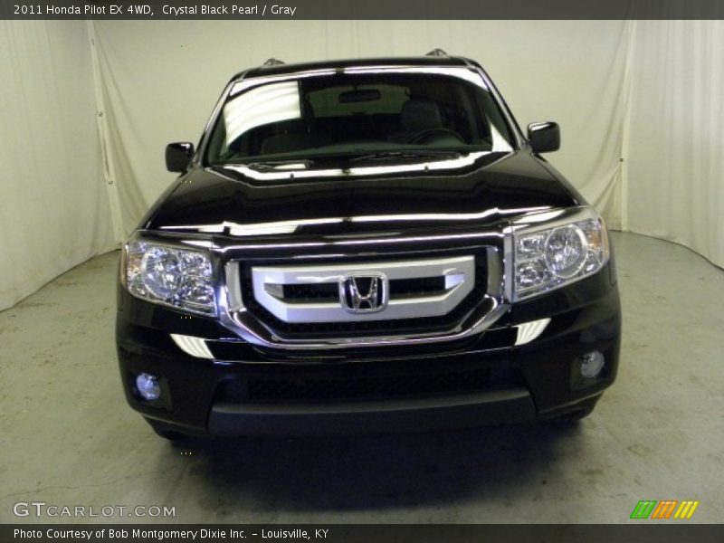 Crystal Black Pearl / Gray 2011 Honda Pilot EX 4WD