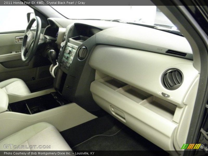 Crystal Black Pearl / Gray 2011 Honda Pilot EX 4WD