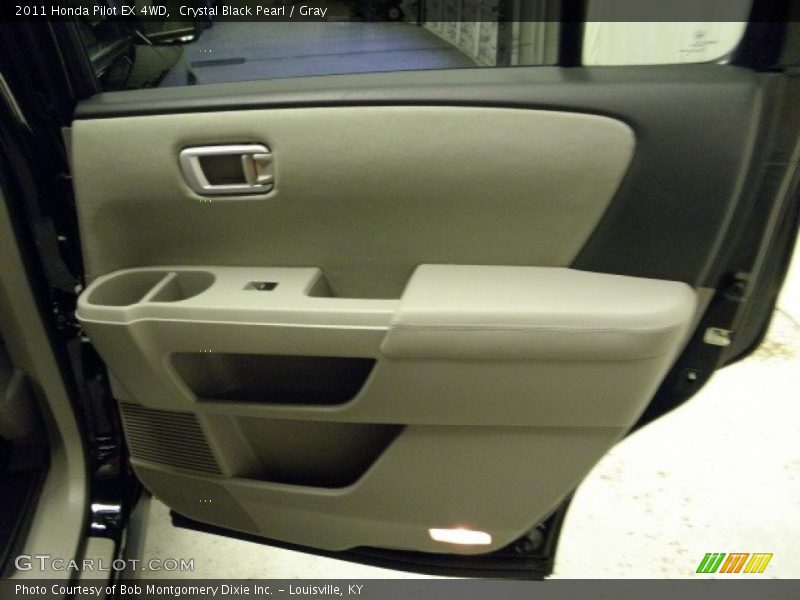 Crystal Black Pearl / Gray 2011 Honda Pilot EX 4WD