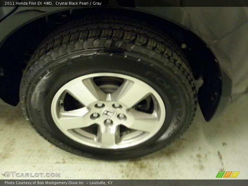 Crystal Black Pearl / Gray 2011 Honda Pilot EX 4WD