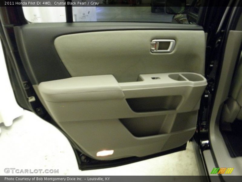 Crystal Black Pearl / Gray 2011 Honda Pilot EX 4WD