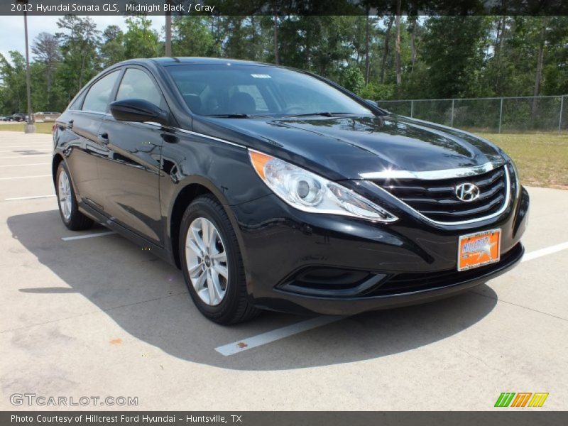 Midnight Black / Gray 2012 Hyundai Sonata GLS