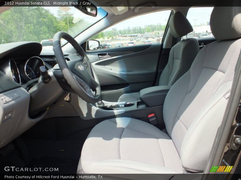 Midnight Black / Gray 2012 Hyundai Sonata GLS
