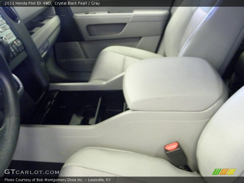 Crystal Black Pearl / Gray 2011 Honda Pilot EX 4WD
