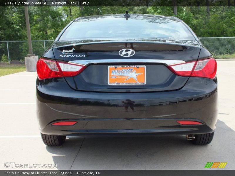 Midnight Black / Gray 2012 Hyundai Sonata GLS