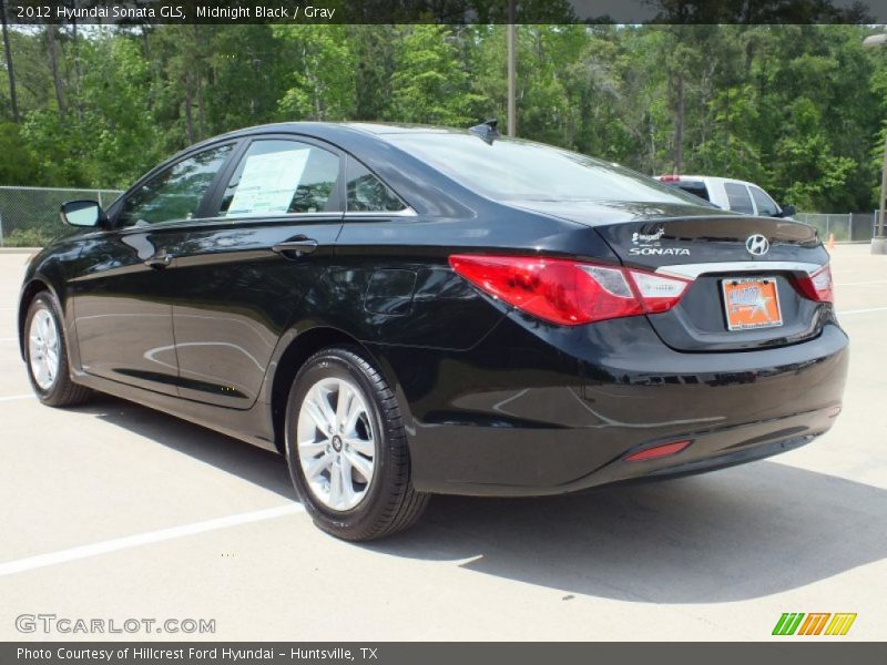 Midnight Black / Gray 2012 Hyundai Sonata GLS