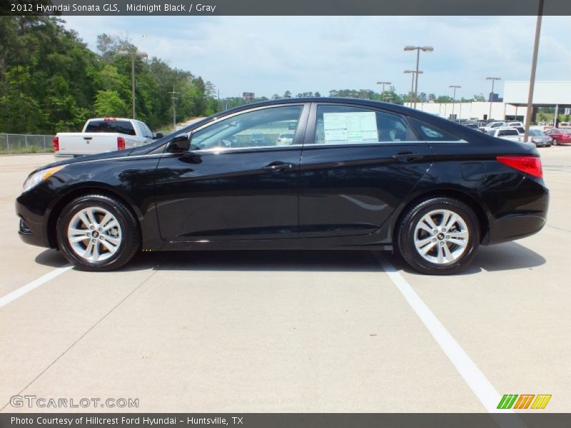 Midnight Black / Gray 2012 Hyundai Sonata GLS