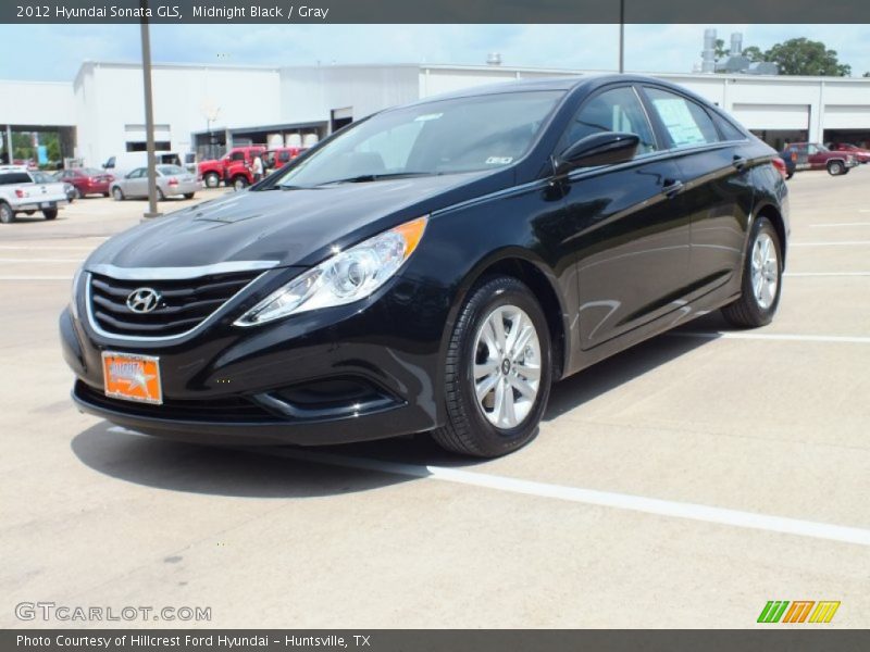 Midnight Black / Gray 2012 Hyundai Sonata GLS