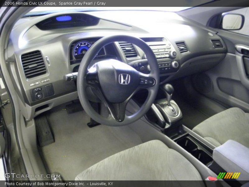 Sparkle Gray Pearl / Gray 2006 Honda Civic LX Coupe