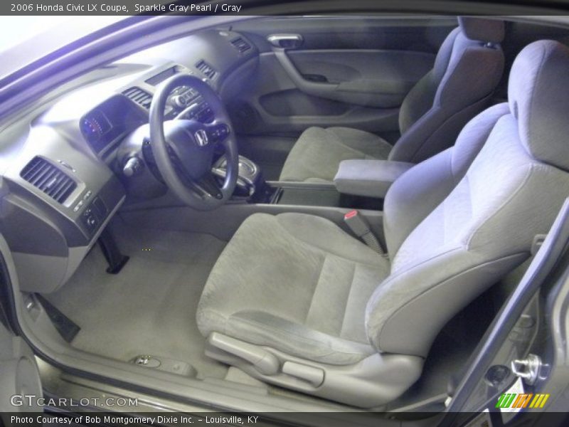 Sparkle Gray Pearl / Gray 2006 Honda Civic LX Coupe