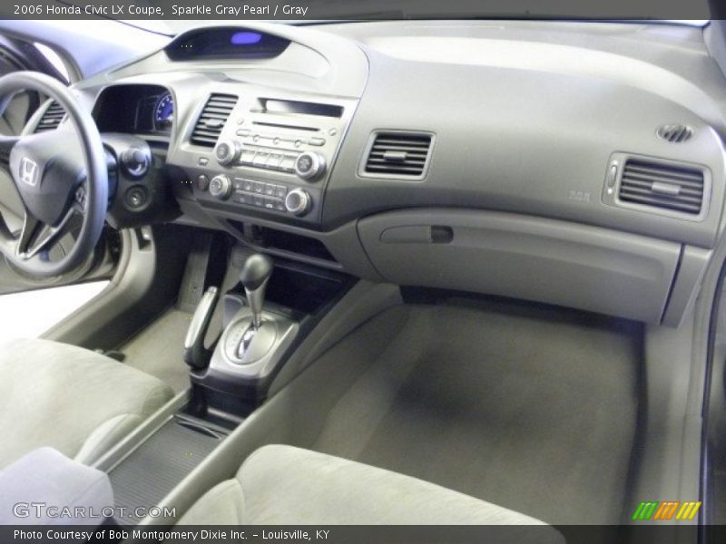 Sparkle Gray Pearl / Gray 2006 Honda Civic LX Coupe