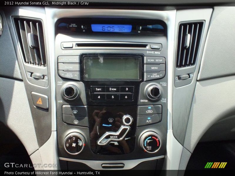 Midnight Black / Gray 2012 Hyundai Sonata GLS