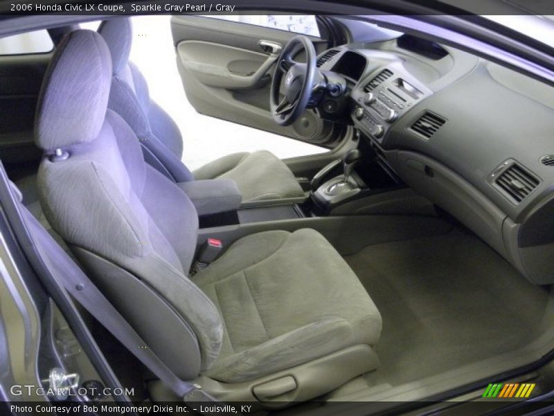 Sparkle Gray Pearl / Gray 2006 Honda Civic LX Coupe