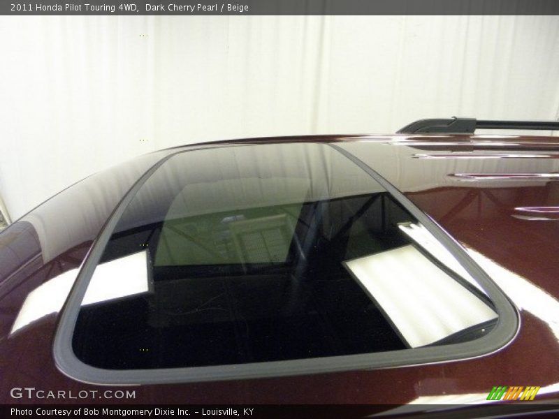 Dark Cherry Pearl / Beige 2011 Honda Pilot Touring 4WD
