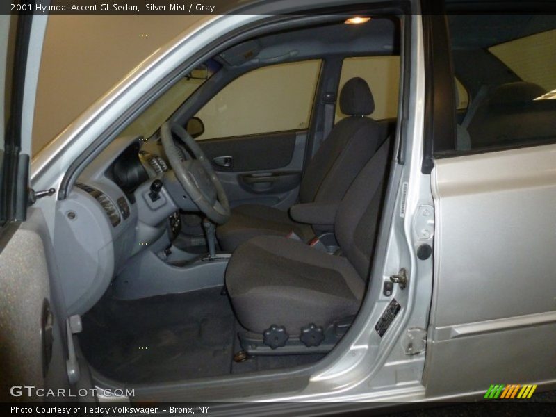 Silver Mist / Gray 2001 Hyundai Accent GL Sedan