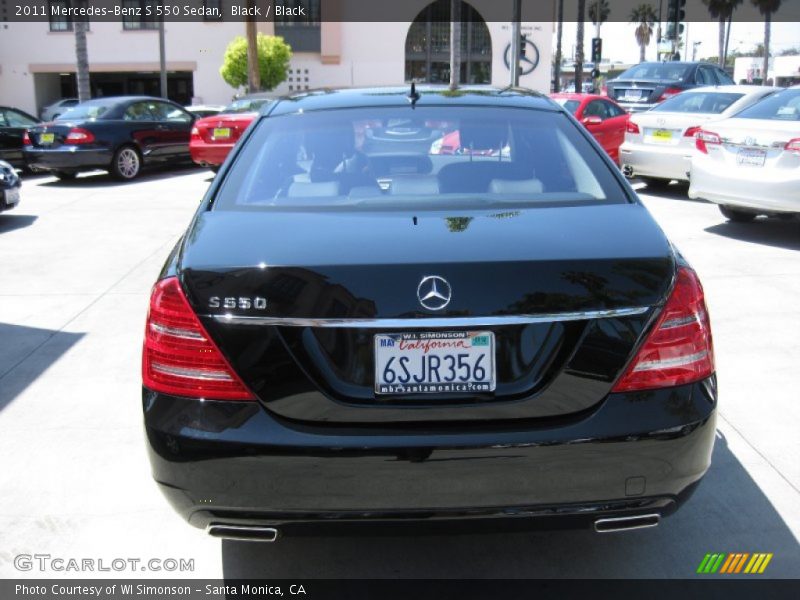 Black / Black 2011 Mercedes-Benz S 550 Sedan