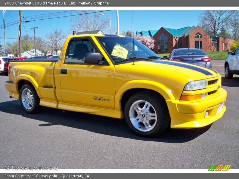 Yellow / Graphite 2003 Chevrolet S10 Xtreme Regular Cab