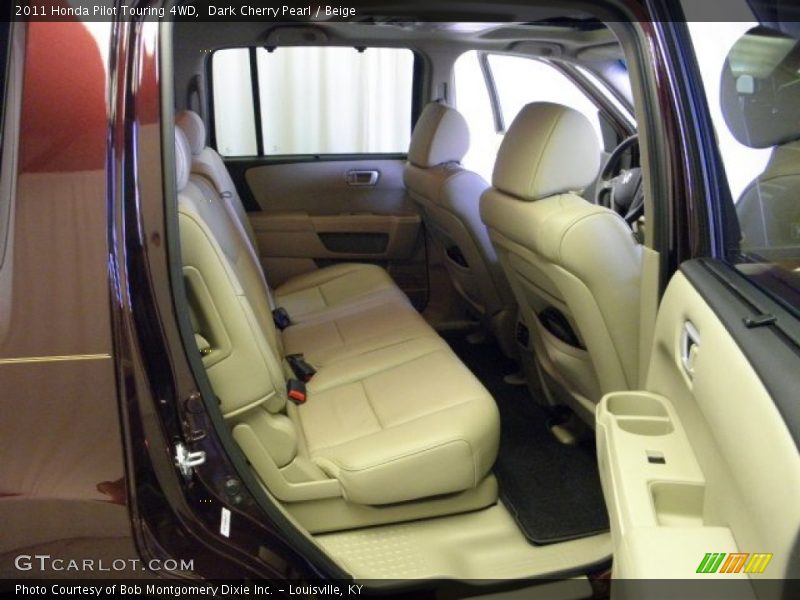 Dark Cherry Pearl / Beige 2011 Honda Pilot Touring 4WD