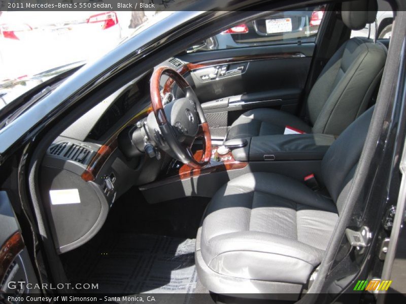 Black / Black 2011 Mercedes-Benz S 550 Sedan