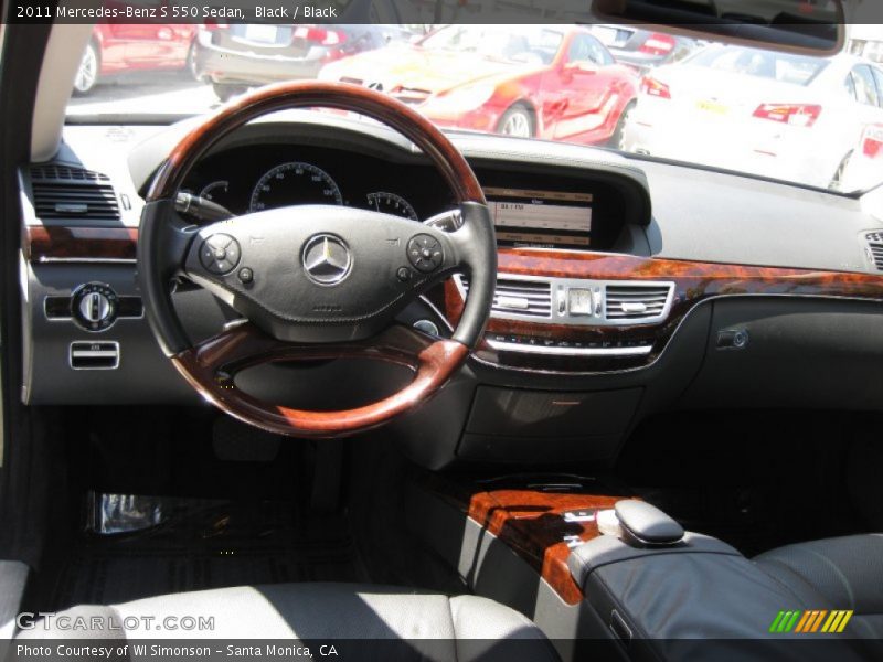 Black / Black 2011 Mercedes-Benz S 550 Sedan
