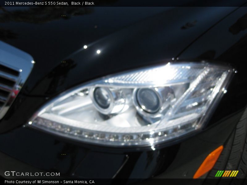 Black / Black 2011 Mercedes-Benz S 550 Sedan