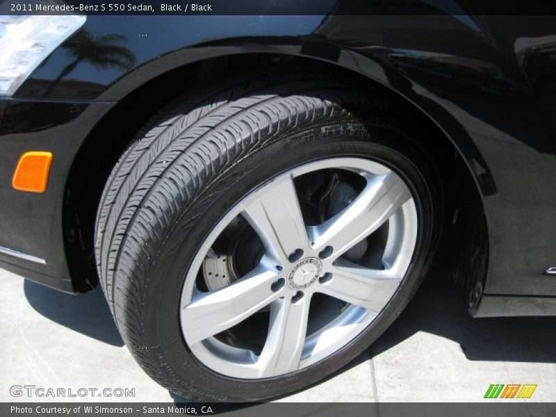 Black / Black 2011 Mercedes-Benz S 550 Sedan