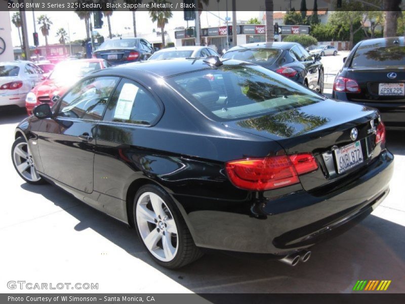 Black Sapphire Metallic / Black 2006 BMW 3 Series 325i Sedan